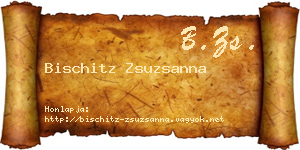 Bischitz Zsuzsanna névjegykártya